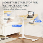 Flexispot Overbed Table with Wheels Adjustable Height Bedside