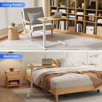 Flexispot Overbed Table with Wheels Adjustable Height Bedside