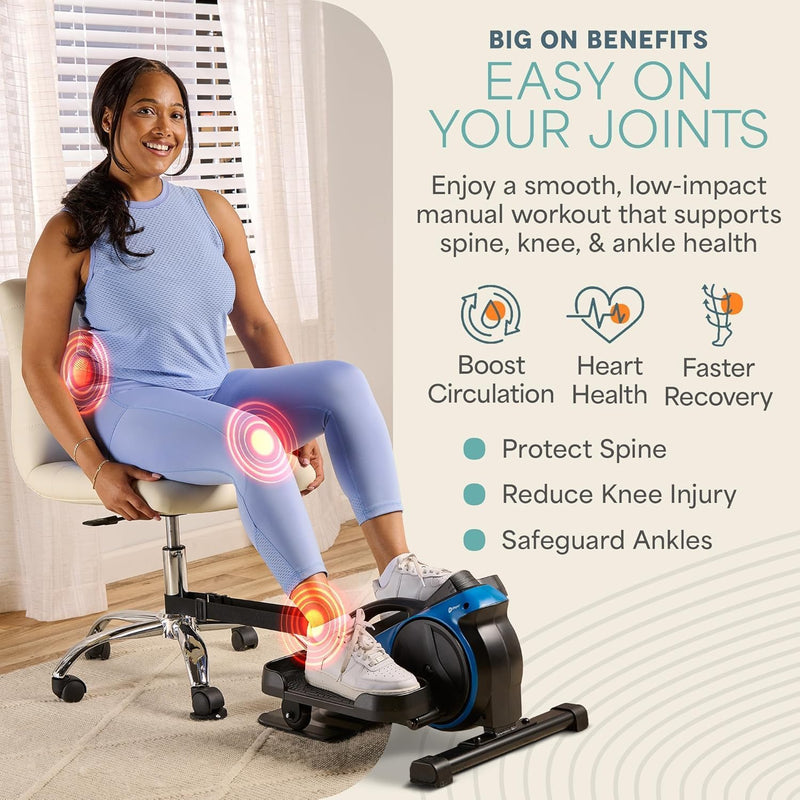 Flexstride Under Desk Pedal Exerciser Bluetooth 8 Levels