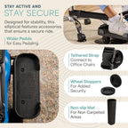 Flexstride Under Desk Pedal Exerciser Bluetooth 8 Levels