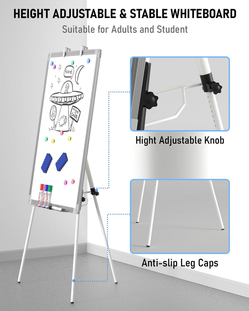 Flip Chart Whiteboard with Stand 90 X 60CM