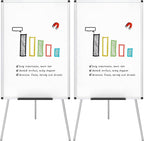 Flipchart Easel Whiteboard Magnetic Dry Wipe Board 90
