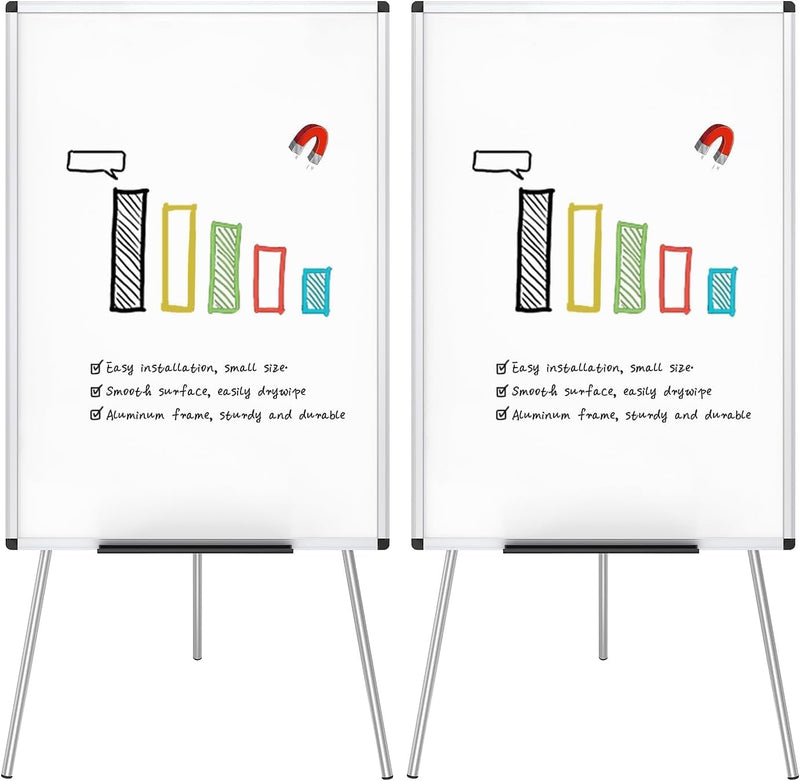 Flipchart Easel Whiteboard Magnetic Dry Wipe Board 90