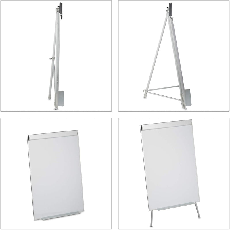Flipchart Whiteboard Magnetic Height-Adjustable Tripod Pen Tray