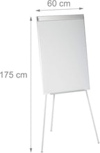 Flipchart Whiteboard Magnetic Height-Adjustable Tripod Pen Tray