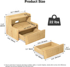 Floating Bedside Table Small Wall Mounted Nightstand (Set of 2)