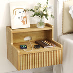 Floating Bedside Table Small Wall Mounted Nightstand (Set of 2)