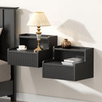 Floating Bedside Table Wall Mount Nightstand with Drawer (Set of 2)