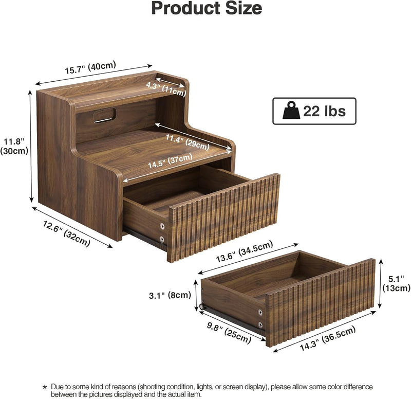 Floating Bedside Table Wall Mounted Nightstand with Drawer (Set of 2)
