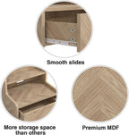 Floating Bedside Table Wall Mount Nightstand with Drawer (Set of 2)
