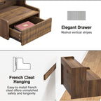 Floating Bedside Table Wall Mount Nightstand with Drawer (Set of 2)