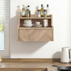 Floating Bedside Table Wall Mount Nightstand with Drawer (Set of 2)