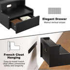 Floating Bedside Table Wall Mount Nightstand with Drawer (Set of 2)