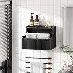 Floating Bedside Table Wall Mount Nightstand with Drawer (Set of 2)