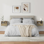 Floating Bedside Table Wall Mounted Side Bedroom 40x32x30CM (Set of 2)