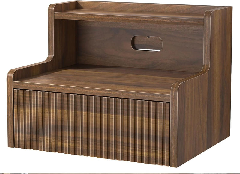 Floating Bedside Table Wall Mounted Side Bedroom 40x32x30CM (Set of 2)