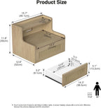 Floating Bedside Table Wall Mounted Side Bedroom 40x32x30CM (Set of 2)