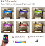 Floating Bedside Tables with Lights -Function Adjustable (Set of 2)