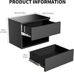 Floating Nightstand Modern Wall Mounted Bedside Table