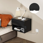 Floating Nightstand Modern Wall Mounted Bedside Table