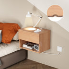 Floating Nightstand Modern Wall Mounted Bedside Table