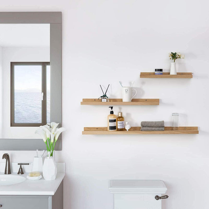 Floating Shelf Solid Oak Wood Rustic Shelves