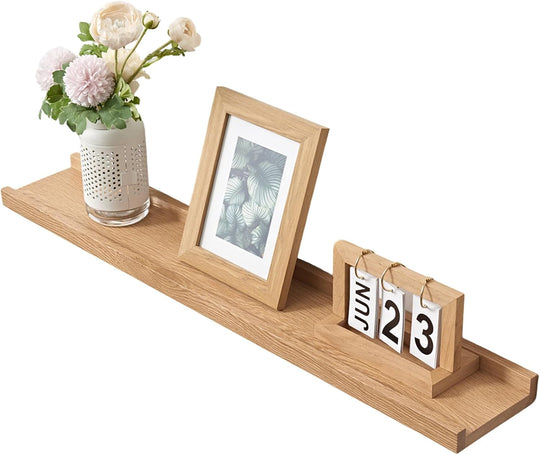 Floating Shelf Oak Wood Picture Ledge Wall