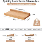 Floating Shelf Solid Oak Wood Rustic Shelves