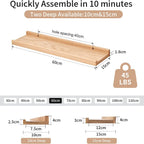 Floating Shelf Solid Oak Wood Rustic Shelves