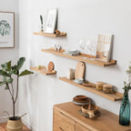 Floating Shelf Solid Oak Wood Rustic Shelves