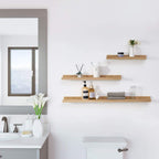 Floating Shelf Solid Oak Wood Rustic Shelves