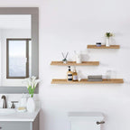Floating Shelf Solid Oak Wood Rustic Shelves