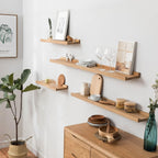 Floating Shelf Solid Oak Wood Rustic Shelves