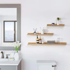 Floating Shelf Solid Oak Wood Rustic Shelves
