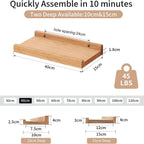 Floating Shelf Solid Oak Wood Rustic Shelves