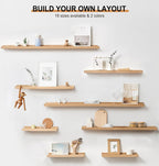 Floating Shelf Solid Oak Wood Rustic Shelves