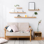 Floating Shelf Solid Oak Wood Rustic Shelves