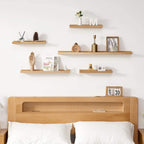 Floating Shelf Solid Oak Wood Rustic Shelves