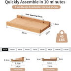 Floating Shelf Solid Oak Wood Rustic Shelves