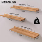 Floating Shelf Solid Oak Wood Rustic Shelves