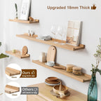 Floating Shelf Solid Oak Wood Rustic Shelves