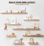Floating Shelf Solid Oak Wood Rustic Shelves