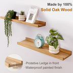 Floating Shelf Solid Oak Wood Rustic Shelves