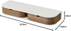 Floating Shelf with 2 Drawers Small Hanging Wall