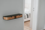 Floating Shelf with 2 Drawers Small Hanging Wall