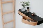 Floating Shelf with 2 Drawers Small Hanging Wall