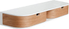 Floating Shelf with 2 Drawers Small Hanging Wall