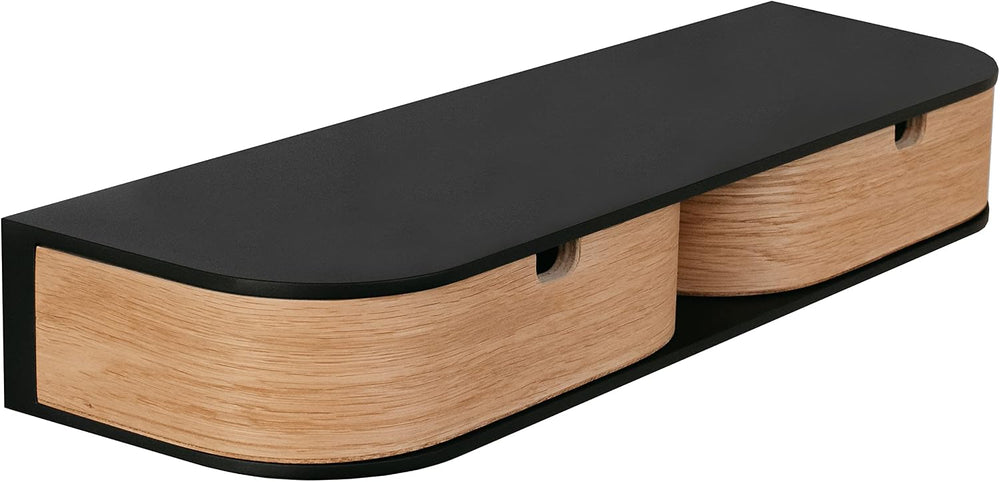 Floating Shelf with 2 Drawers Small Hanging Wall