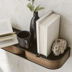 Floating Shelf with 2 Drawers Small Hanging Wall