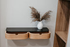 Floating Shelf with 2 Drawers Small Hanging Wall